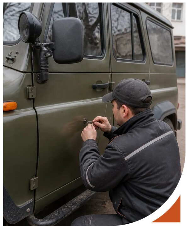 Профессиональное вскрытие автомобиля УАЗ без повреждений в Шатуре
